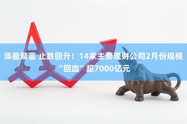 添盈聚富 止跌回升！14家主要理财公司2月份规模“回血”超7000亿元